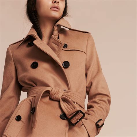 burberry camel cashmere coat|burberry cashmere coat women's.